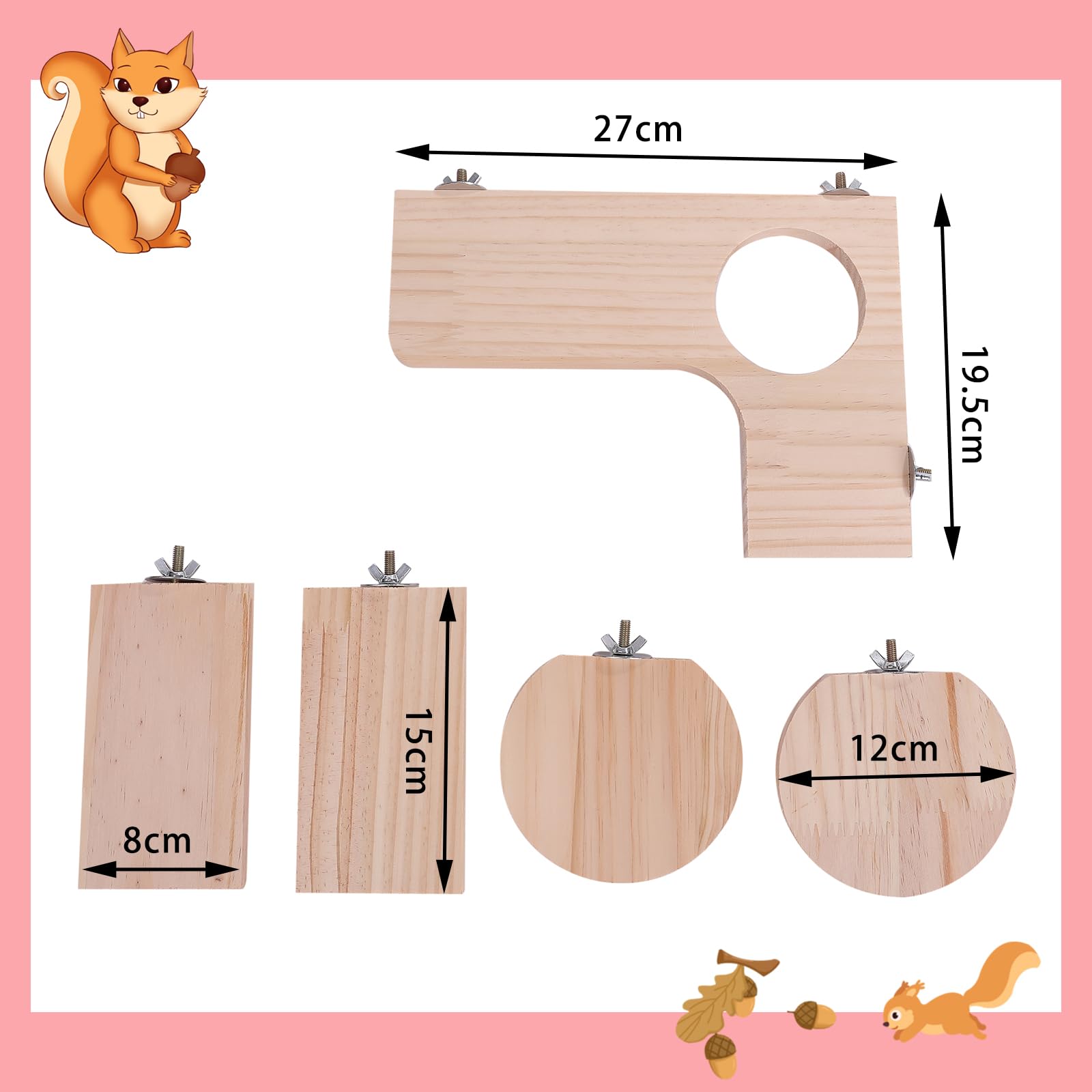 Amazon | ピュアシーク チンチラステップ 木製コーナーステージ デグー